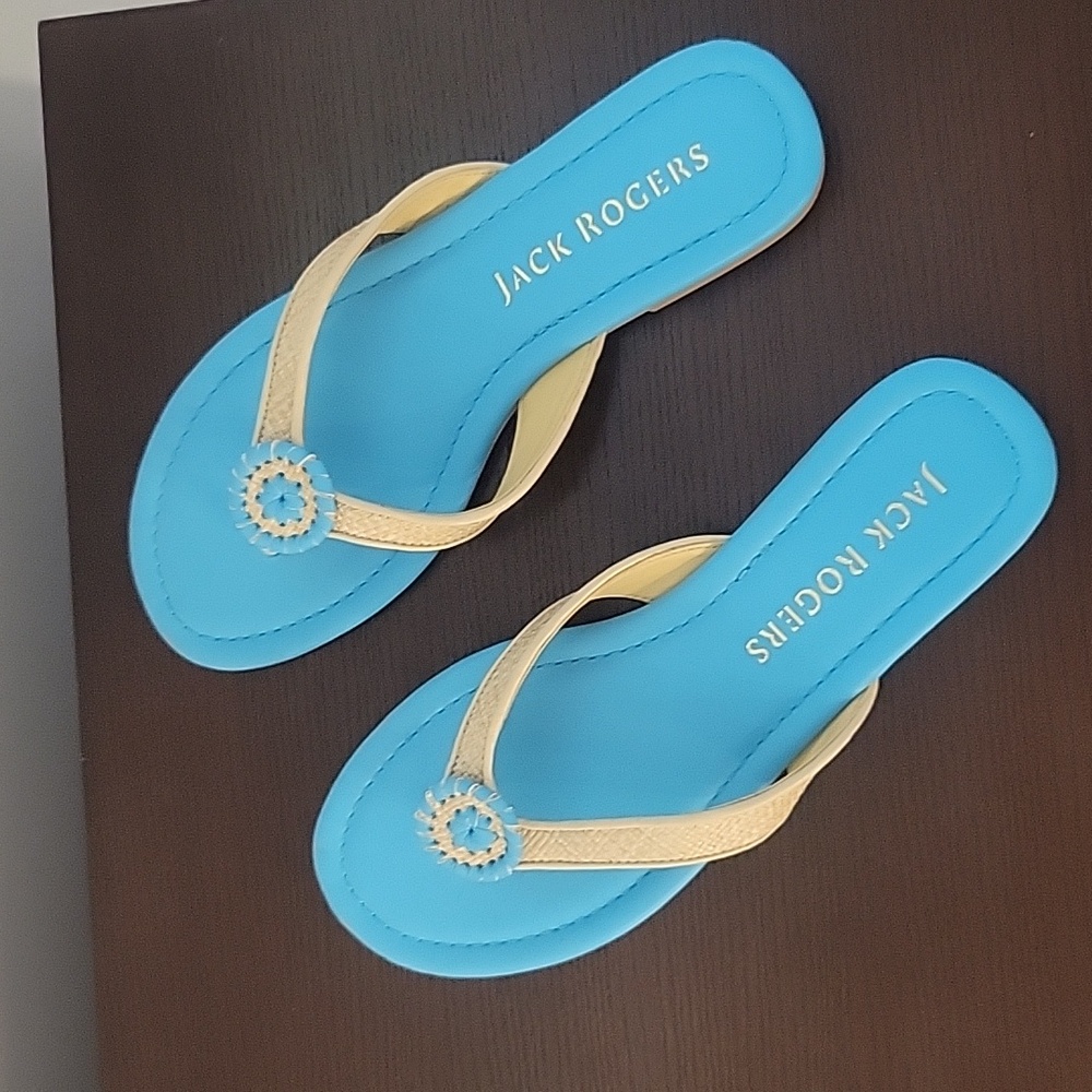 NWOT Jack Rodgers Jacks Roxy Flip Flops
